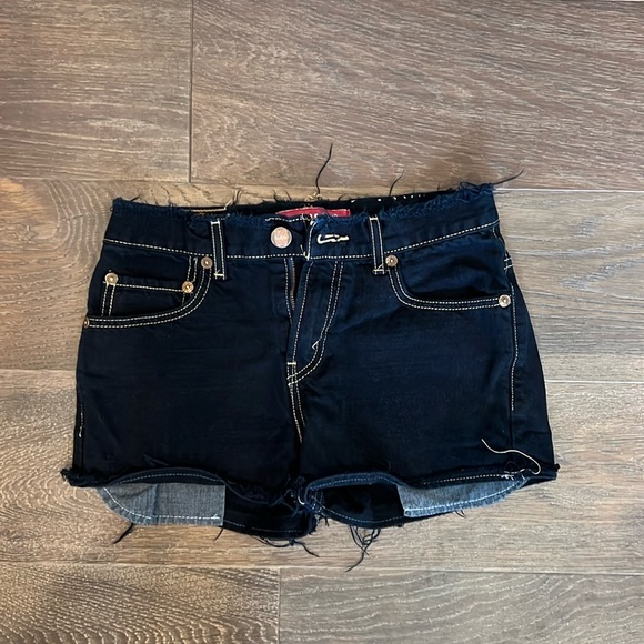 Levi’s black 527 Boot Cut shorts size 27 x 27 14 regular - Picture 1 of 2
